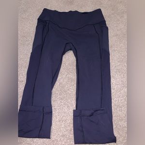 Navy Blue LuluLemon 25” Leggings